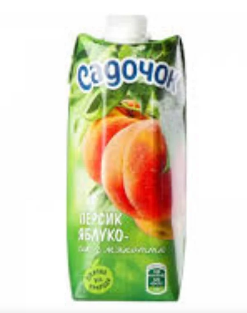 Сік Садочок персик-яблуко 0,5л